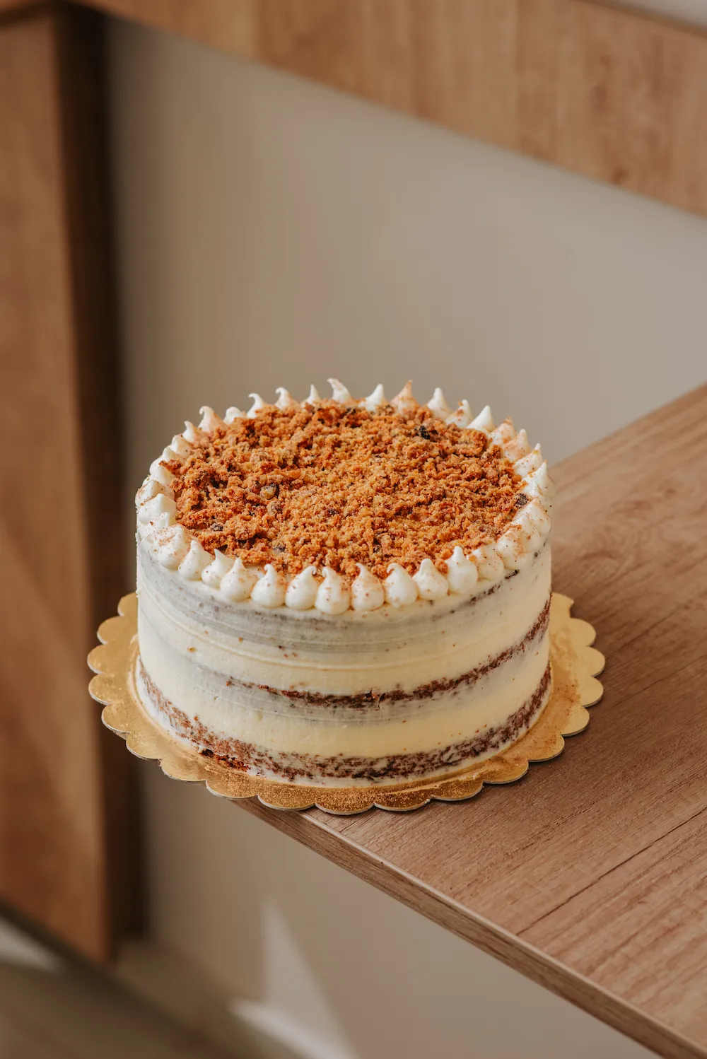 Torta Carrot Cake artesanal en Tulé San Juan